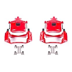 Power Stop Front S5034 Pair of High-Temp Red Powder