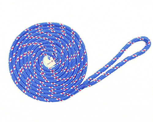 Sport-O-Dock-Line-and-Mooring-Rope-12-x-20-Blue-White-Red Sport-O-Dock-Line-and-Mooring-Rope-12-x-20-Blue-White-Red