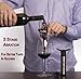 Elite Wine Aerator & Wine Preserver Set - Filter Decanter & Vacuum Saver Pump, 4 Bottle Stoppers, Gift Box & eBook - Innovative Experience for Wine Lovers- by BARILLIO