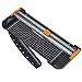 Jielisi 12 Inch Paper Cutter, A4 Paper Trimmer with Automatic Security Safeguard Guillotine for Coupon, Craft Paper, Label and Photo, Black