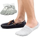 No Show Socks 8BESS GIFT Mens Socks Low Cut Non-Slip Grips (Pack of 6）