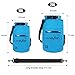 Dry Bag - Waterproof Roll Top Dry Sack with Transparent Window, Exterior Zip Pocket, Long Shoulder Strap for Kayaking, Rafting, Canoeing & Fishing - Waterproof Phone Case Included (blue, 20L)