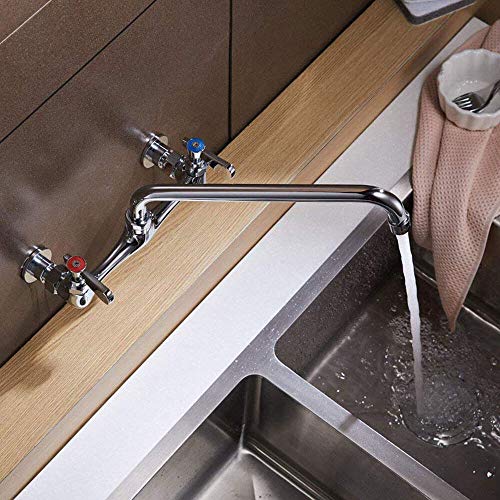Utility Sink Faucet Wall Mount Commercial Faucet Kitchen Laundry 8 Inch