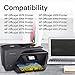 OfficeWorld Compatible Ink Replacement for HP 902 902XL Ink Cartridge (5 Packs), Work with HP OfficeJet Pro 6968 6978 6958 6962 6960 6970 6979 6950 6954 6975 Printer (2BK, 1 Meganta,1 Cyan,1 Yellow)