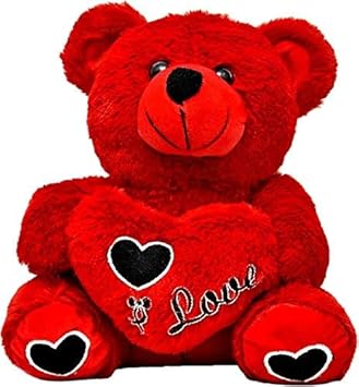 Pearl World Premium Quality Soft Lovely Heart Teddy Bear for Valentine Day Special Gift -28 cm