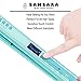 SAMSARA 1″ Anti-Static Mini Flat Iron for Hair Touch Control Portable Hair Straightener Adjustable Temperature, 3D Floating Ceramic Plates, 15s Instant Heat up, Dual Voltage Travel Iron, Palegreenthumb 4