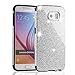 MEKO Galaxy S6 Case, Shiny Sparkles Glitter Bling Case-Built-in Sparkles Premium Firm Rubber Shock-absorbing Bumper Case [Scratch Resistant] for Samsung Galaxy S6 -- (Silver)