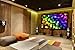 (Sale) Delux Screens 100 inch 4K/8K Ultra HDR Projector Screen - Active 3D Ready - 6 Piece Fixed Frame - Home Theater Movie Projection Screen - PVC Matte White - Velvet Border (100