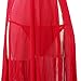 Start Sexy Lingerie, Women Transparent Passion Lingerie Sleepwear Lace Dress+G-String Nightwear (Red)