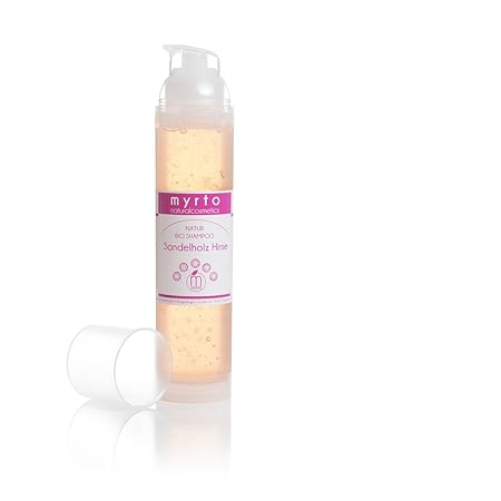 myrto-naturalcosmetics - Bio Shampoo Sandelholz Hirse gegen Haarausfall und dünnes Haar | ohne Sulfate ? ohne Silikone ? ohne