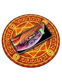 Cargador inalámbrico Magic Array, 10 W ultra delgado Qi rápido inalámbrico de carga, compatible con iPhone X XS MAX 8 8 Plus Galaxy Note 9 S9 S9 Plus Note 8 S8 Edge más (adaptador no incluido)
