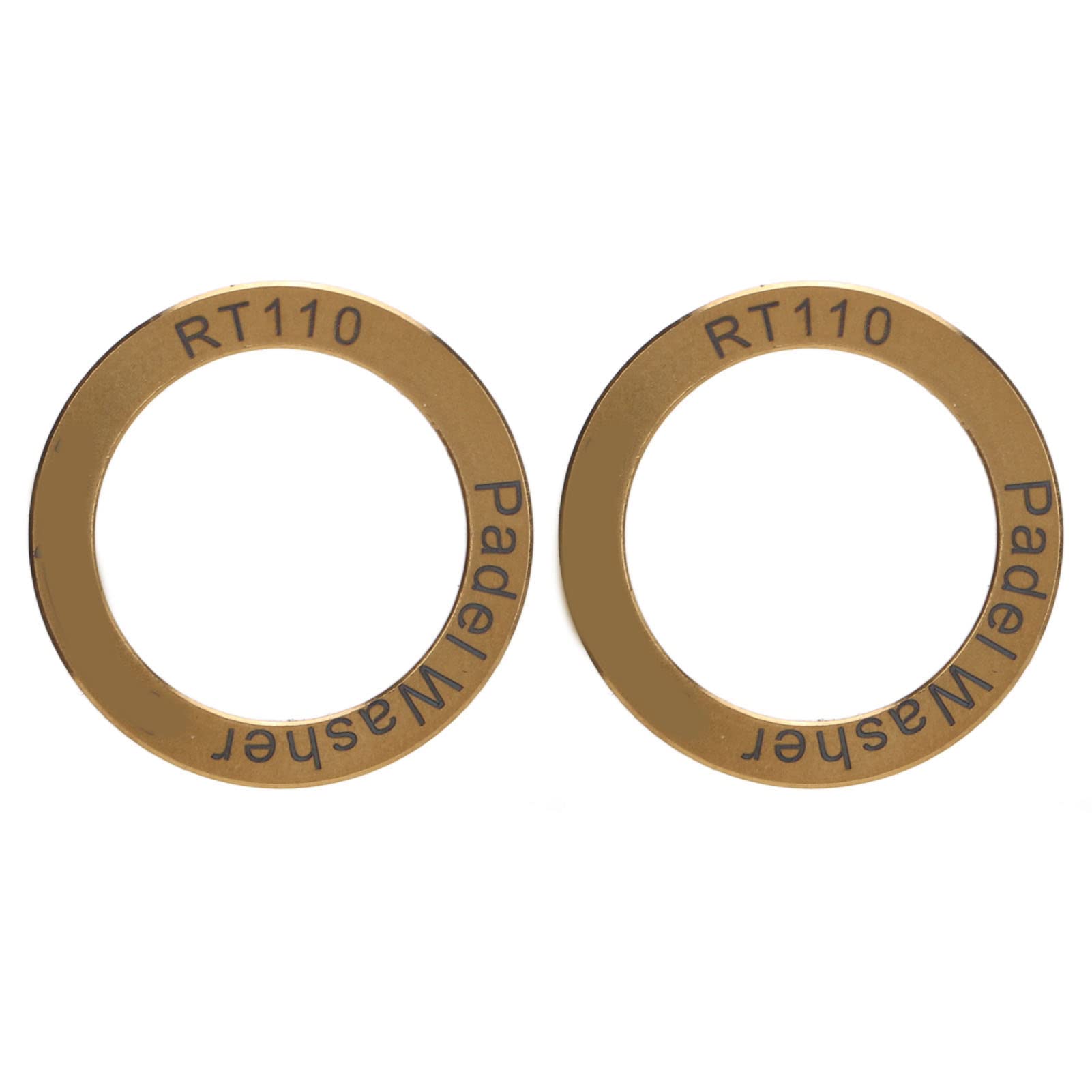 Hominas Extended Bike Pedal Washers, 2pcs Road Bike Pedal Washers Titanium Alloy Road Bike Pedal Extension Spacers Bicycle Pedal Gasket Less Friction (Gold)