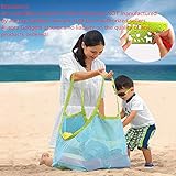 Aurora Gadgets 11 Extra Large Mesh Toy Tote Bag-Kids Backpacks for Shells Towels,Beach Ball,Clothes