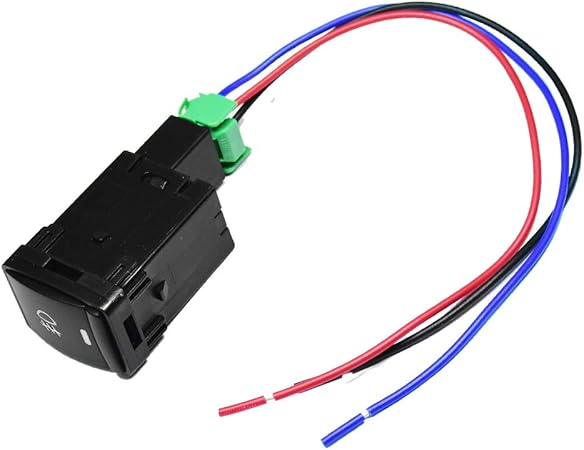 Amazon Yunpicar 日産 ニッサン 対応 オンオフ プッシュ スイッチ ハーネス フォグライトに適用 日産用スイッチ B ハーネス スイッチ 車 バイク