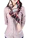 Warm Women Blanket Scarf Oversized Tassel Tartan Wrap Shawl Plaid Cozy Checked Pashmina
