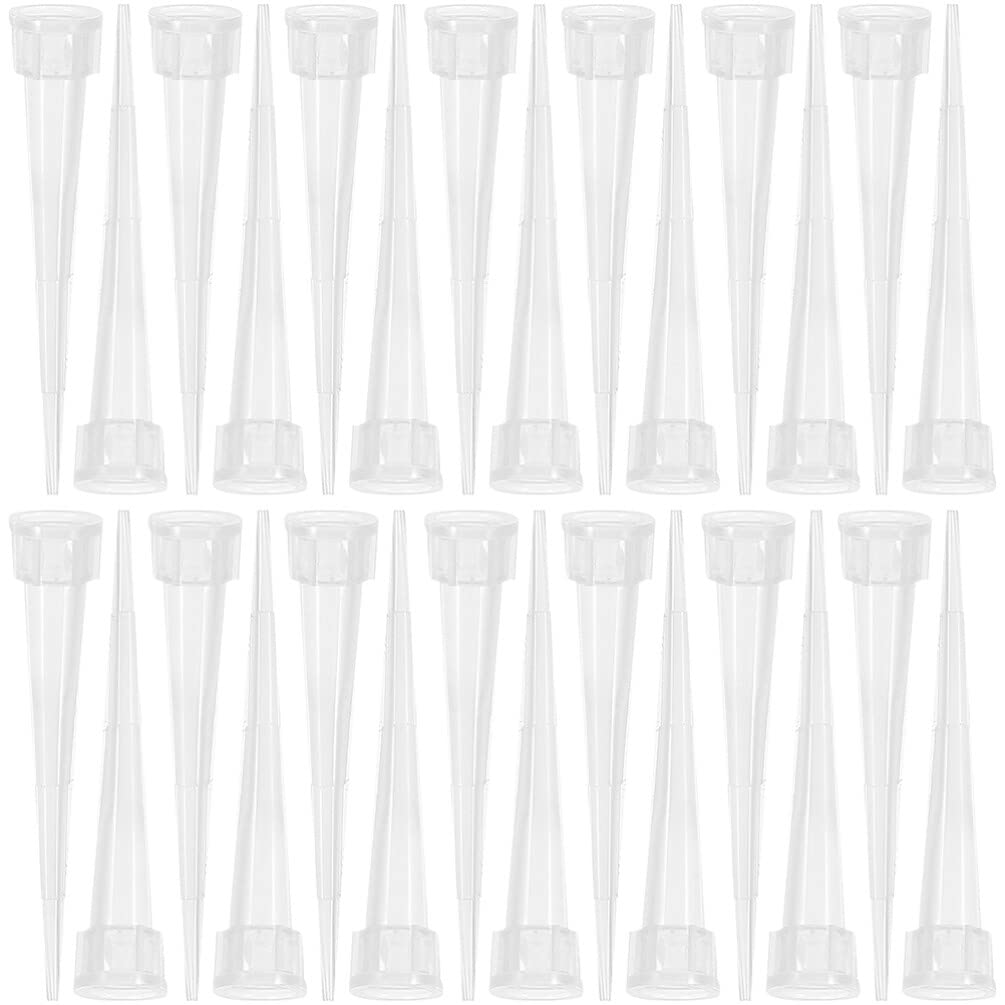 Photo 1 of Milisten 50pcs Pointed Floral Water Tubes Clear Plastic Flowers Vials Floral Stem Water Water Holder Aqua Picks Craft Florist Supplies for Arrangements S