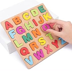 Alphabet Puzzle Wooden Puzzles for Toddlers 3 4 5 6