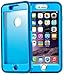iPhone 6S Plus, iSee Case (TM) Rugged Protection Heavy Duty Combo Belt Clip Holster Case with Built in Screen Protector Kickstand for Apple iPhone 6S Plus iPhone 6 Plus (6Plus-Combo Blue on Blue)