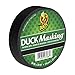 Duck Brand Black Masking Tape, Writeable, .94-Inch by 30 Yards, Single Roll (240877)