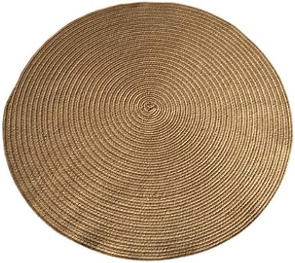 Carpet Simple Modern Style Hand-Woven Jute Round Carpet Bedroom Bedside Rug Living Room Coffee Table Rug (Size : 120cm Diameter)