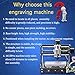 Craftsman Upgraded Version 1610 Pro 3 Axis CNC PCB Milling Machine,GRBL Control Diy Mini CNC Machine Wood Router Laser Engraving with Offline Controller (1610 pro)