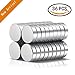 Refrigerator Magnets,35PCS Premium Brushed Nickel Round Magnets, Fridge Magnets,Office Magnets by ETO MAGNETIC – 8 X 3 mm magnets