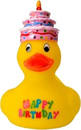ootb Out of the Blue Duck Yellow Squeaky Happy Birthday Gift view 2