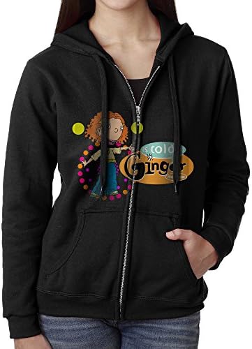 As Told By Ginger Animated Series Women's Cute Hoodie Sweatshirt Zip Zipper Top