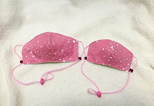 Anti-dust face mask, flu mask, mouth mask, surgical mask, face warmer with Stars in Pink Sky by Marvel Playhouse