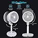Standing Fan with Air Circulation Function, Oscillating Fan with Remote Control, Floor Fan, Pedestal Fan with 4 Powerful Variable Speed, 3 Modes, Adjustable Height and Free Installation