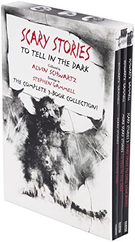 Scary Stories Paperback Box Set: The Complete 3-Book Collection with Classic Art by Stephen Gammell Paperback – 25 Jul 2017