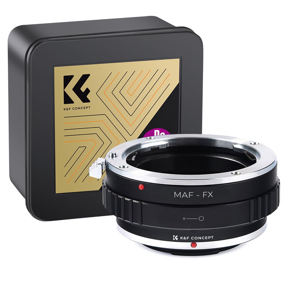 MAF to FX Adapter, Manual Lens Mount Adapter Compatible with Sony Alpha A Mount (Minolta AF Mount) Lens to Compatible with Fuji X Mount Cameras