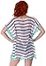 Simplicity Women's Cover-up Oversized Striped Chiffon Tassels Beachwear