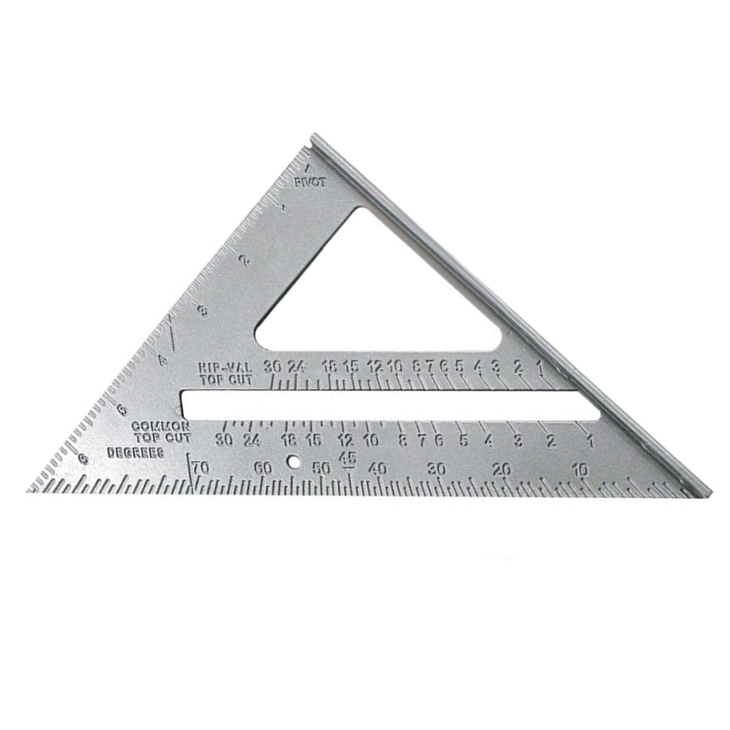 7inches Aluminium Alloy Roofing Square Triangle Measuring Gauges Guide Tool For Angle Measurement Carpenter Wood Square Multifunctional Protector Roofer Ruler