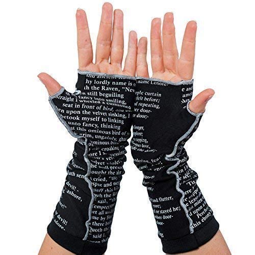 The Raven by Edgar Allan Poe Fingerless Writing Gloves Pricepulse