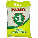 Iwisa No.1 Super Maize Meal | South African Maize Meal Flour | 2kg (2 x 1kg)