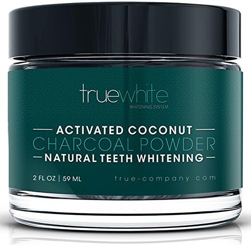 Amazon Cyber Monday Deals 2018 - TrueWhite Teeth Whitening Activated Charcoal Powder, All Natural Tooth Whitening, Perfect Teeth Whitener w/Pure Charcoal Powder & Coconut, Flavored Teeth Whitener