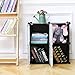 C&AHOME Cube Storage Organizer with Doors, 4-Cube Shelves, Closet Cabinet, DIY Plastic Modular Bookshelf Ideal for Bedroom, Living Room, 24.8