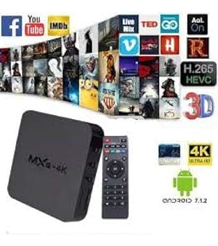 TSV MXQ 4k Ultra HD Android 7.1 Smart Android TV Box with Amlogic S905W Quad Core 64 bit Cortex, 1Gb DDR3 RAM/8Gb ROM, WiFi 4K Video Support