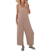 Muchpow Jumpsuits for Women Casual Summer Outfits Sleeveless Tank Jumpsuit Romper Long Pants Overalls with Pockets 2026
