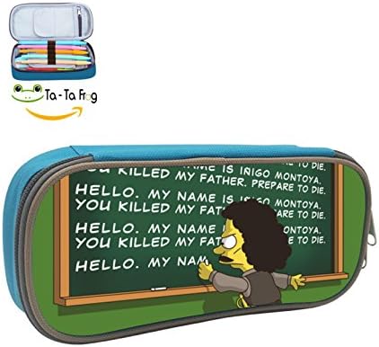 Montoya Detention pencil case student Unisex Large Capacity skillful manufacture blue