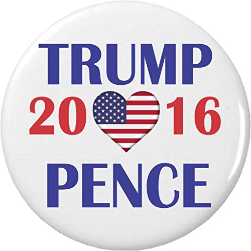 Trump 2016 Pence 2.25â€ Large Pinback Button Pin President Vice Donald Mike