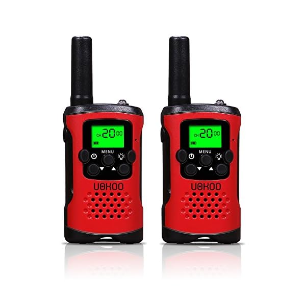 Kids-Walkie-Talkies-UOKOO-4-Mile-Range-22-Channel-FRSGMRS-Pair-of-Walkie-Talkies-for-Kids-Toys-1-Pair-Red