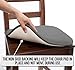 Ellington Home Non Slip Memory Foam Seat Chair Cushion Pads With Ties - 17