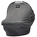 Baby Car Seat Covers-Phoebe Cat Stretchy Multi-use Infant Car Seat Canopy, Nursing Cover, Shopping Cart Cover "The Classic" 3-in-1 Unisex Slate