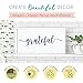 Grateful, Thankful, Blessed Calligraphy Stencilling Set - Country Farmhouse Word Stencils – Set of 3 Reusable Sign Stencils – Easy Rustic DIY Décor