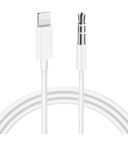 Jack Macho Macho Cable Audio 3.5mm Macho-Macho - 20 Cm, Contactos Dorados, Para Coche/TV/iPhone Cable Altavoz