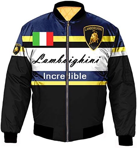 WS668 Men's New F1 Racer Jacket Autumn Winter Classic Bomber Flight Style Racing Coat Outdoor Big Size Casual Sports Outerwear Transition Jackets