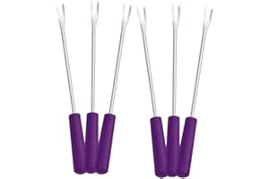 CIYODO 6Pcs Chocolate Dipping Tools Portable BBQ Forks and Cheese Melting Forks Ideal for Corn Skewers and Grilling for Fondu