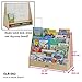 ECR4Kids Birch Pic-A-Book Display Stand with Dry Erase White Board and Storage, Wood Book Shelf Organizer for Kids, Natural